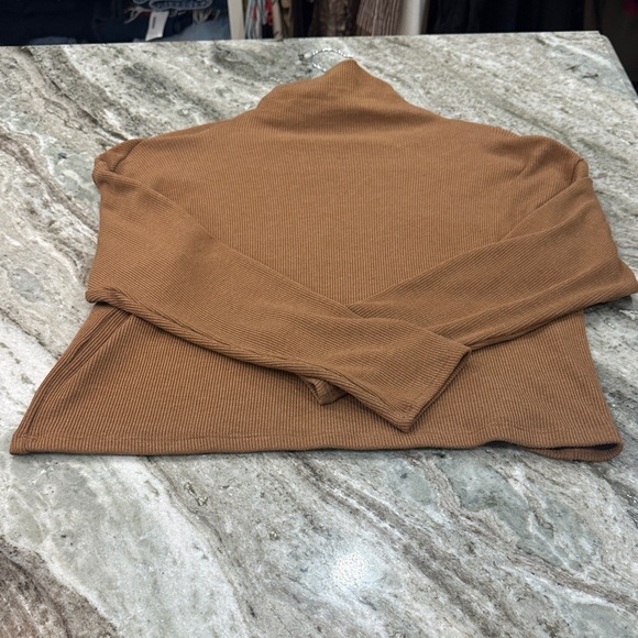 Enza Costa Camel Knit Midi Pencil Skirt - Picture 4 of 6